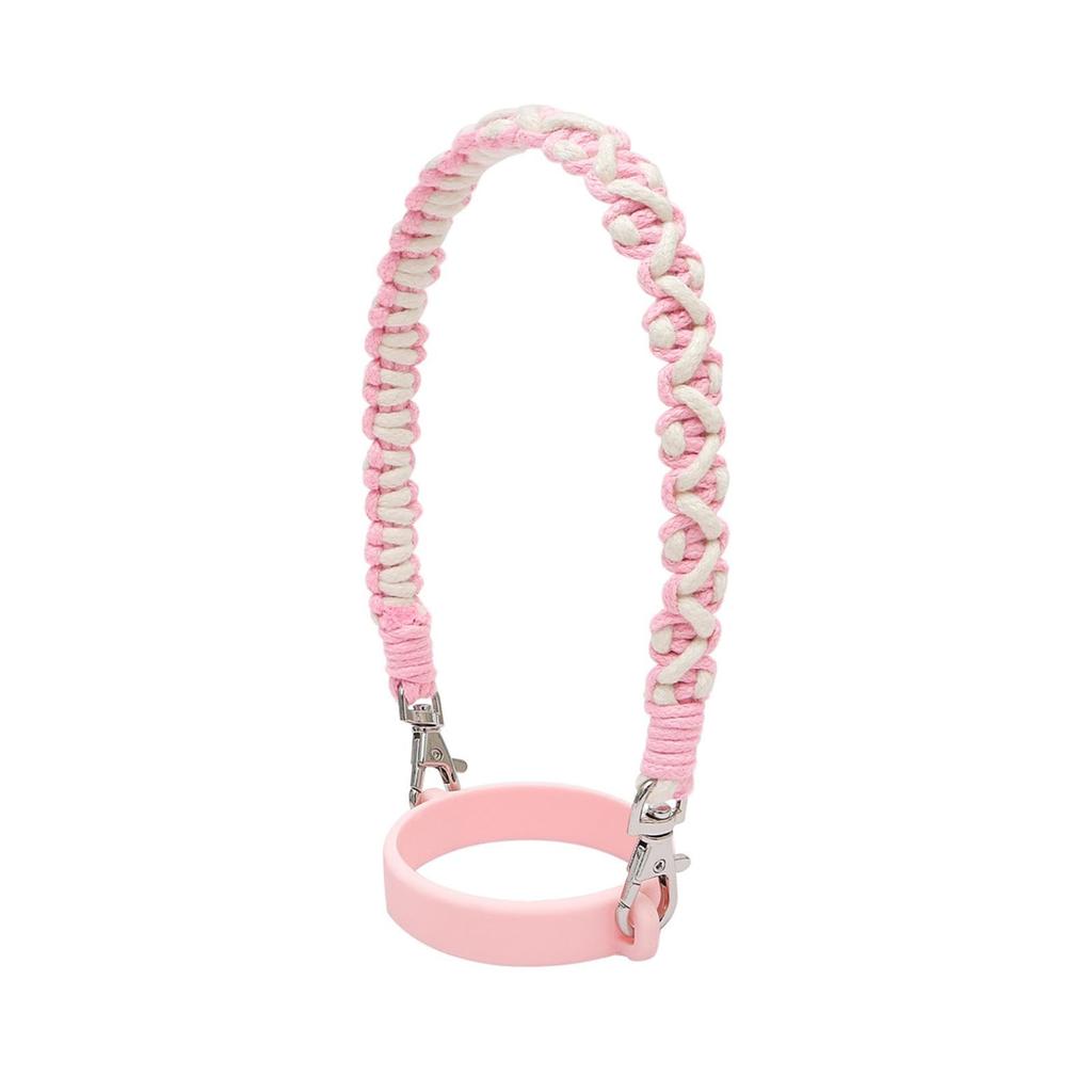 Silicone Water Bottle Handle Strap Water Tumbler Strap Portable Coffee Mug Sling Water Bottle Lanyard for Travel Outing Gym
