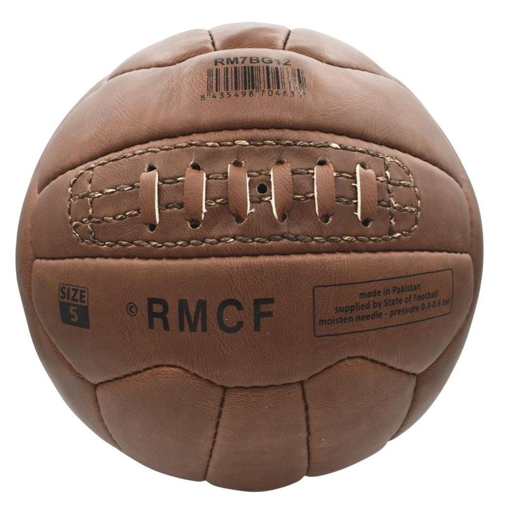 Real Madrid Official Licensed Genuine Leather Football RM7BG12 Brown