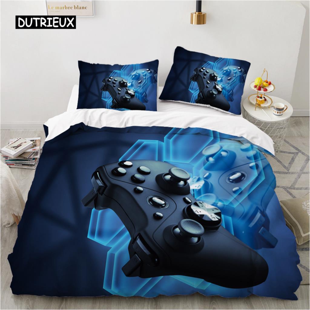 Duvet Cover Gamepad Bedding Set Kids Boys Teens Gifts Bedroom Decoration Video Game Duvet Cover For Youth New Game Controller
