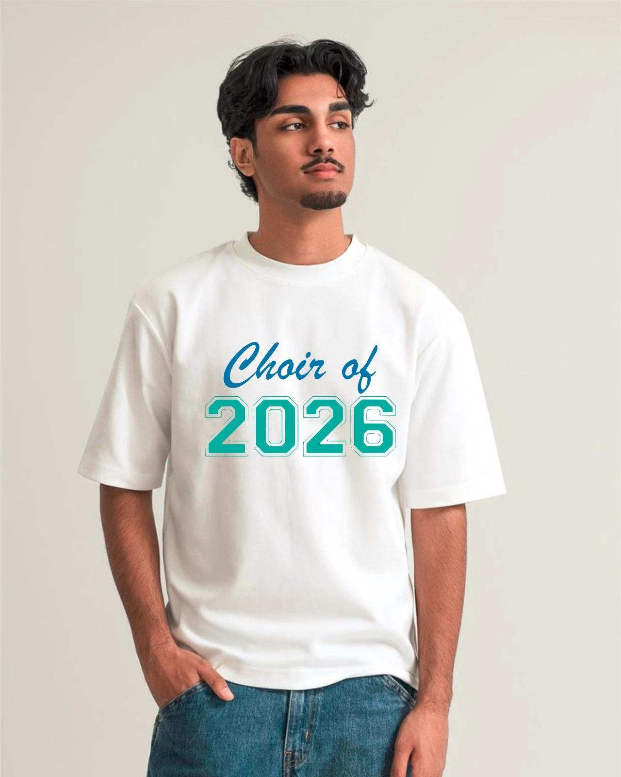 Choir of 2026 Senior Graduation Music Club T-Shirt, Class Music Student Gift Tee S