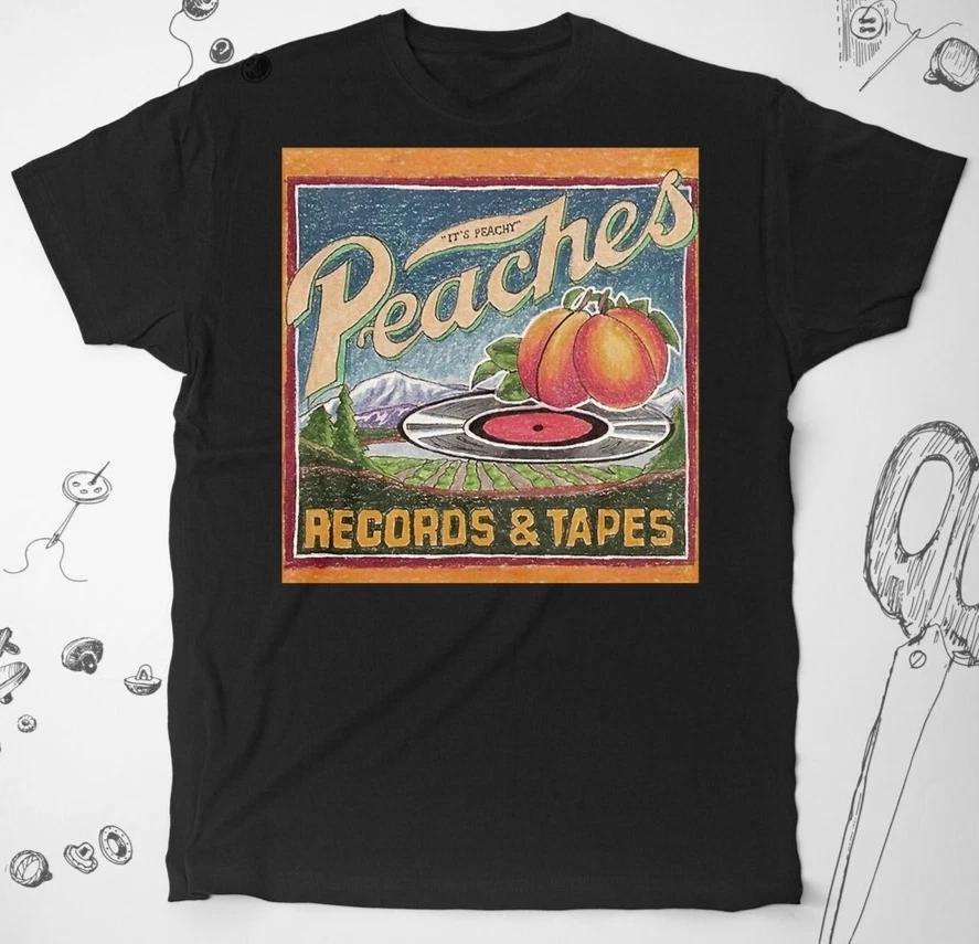 

Peaches shirt Music Shirt Vintage Retro Art 80s Tapes and Records Unisex T M