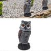 Fake Owl Decoys for Outdoor, Realistic Design Pest Repellent, Hand Painted Non Fading Color Bird Deterrents, Shake Head Design for Garden Protection,