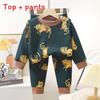 Childrens Warm Milk Silk Pajamas With Animal Prints For Autumn And Spring