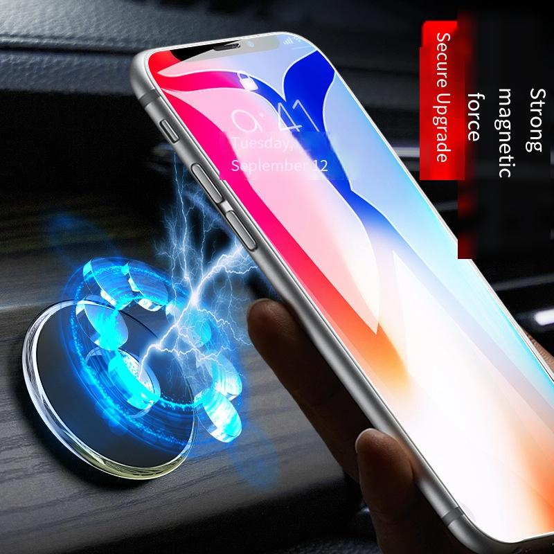 1PC Magnetic Folding Car Mobile Phone Holder 360 Degree Rotating Instrument Panel Paste Navigation Rack