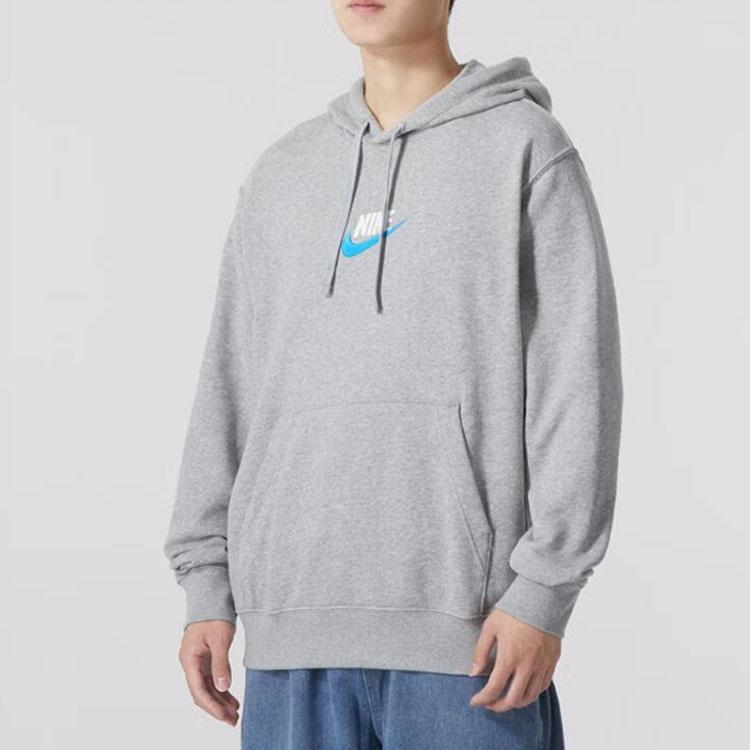 Nike Club Pullover Hoodie 'Light Grey' Men's FB7789-063