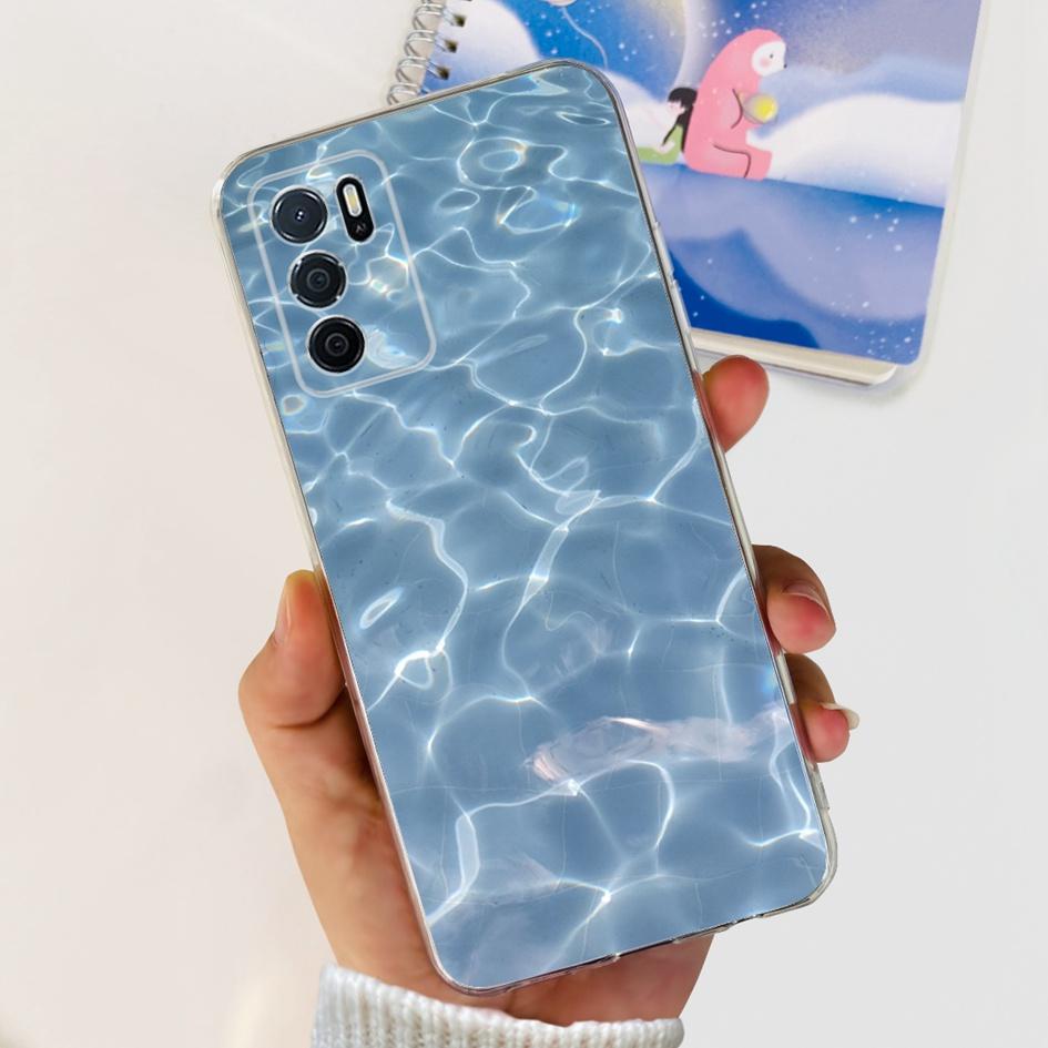 For OPPO A54S Case CPH2273 Back Cover Luxury Marble Cartoon Soft Silicone Phone Case For OPPO A16 CPH2269 A16S CPH2271 Funda New