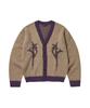 Libere Logo Mohair Cardigan / Beige