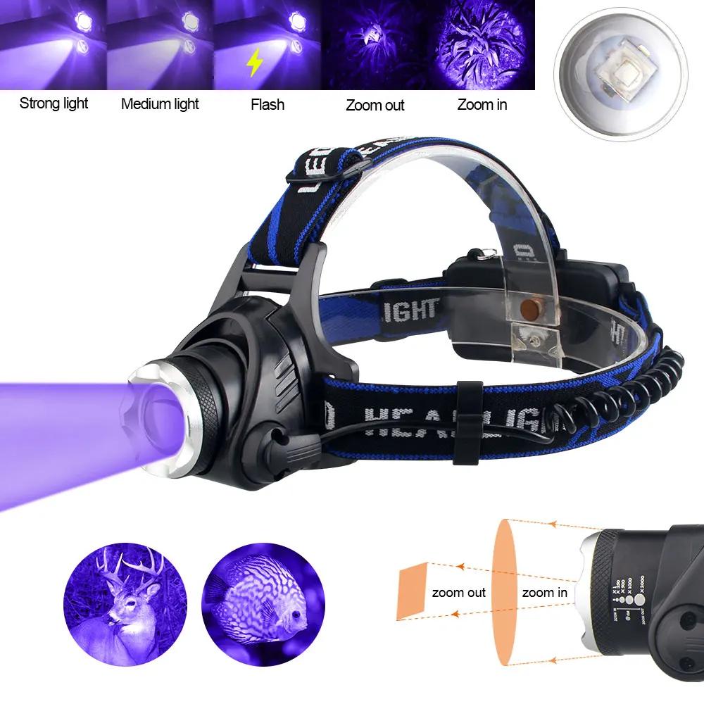 Headlamp+18650 Red Light Head LED Flashlight Outdoor XPG Headlight Tactical Camping Hunting Fishing Zoomable Fishing Headlamp