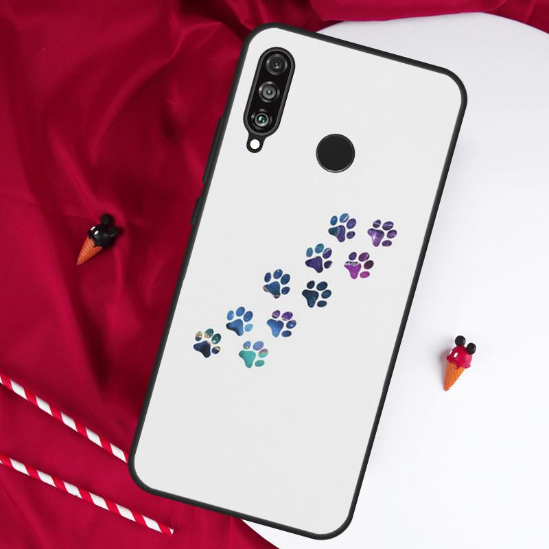 Dog Foot Paw Colorful Pattern For Huawei Nova Y90 Y70 Y60 Y72 Y73 Y61 Y91 7i 8i 11i 12i 12s 9 10 SE P20 P30 P40 Lite Case