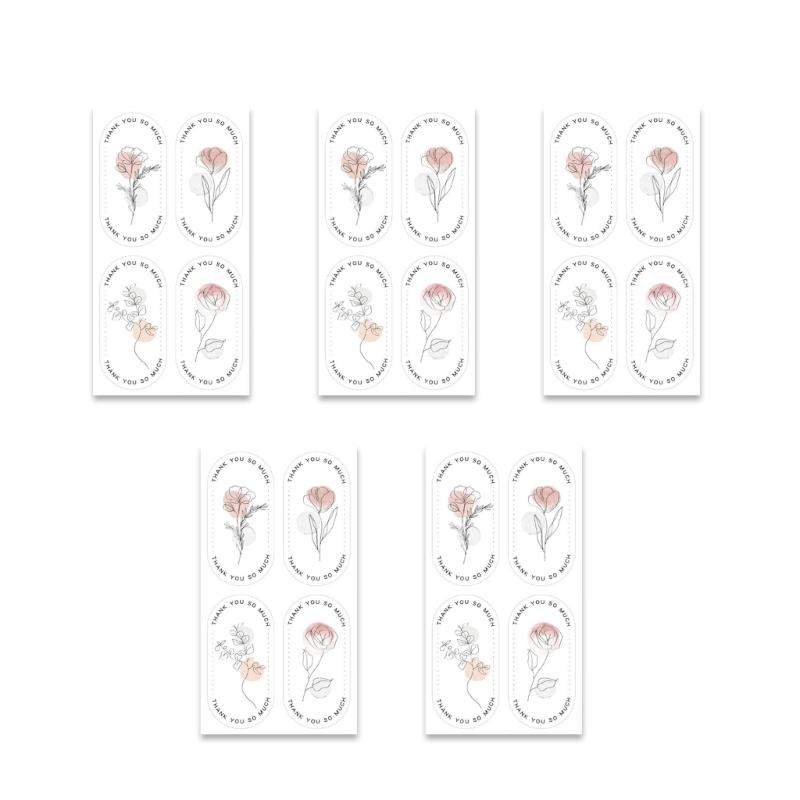 125Pcs Thank You Labels, 2.36x1.18   Thank You Stickers