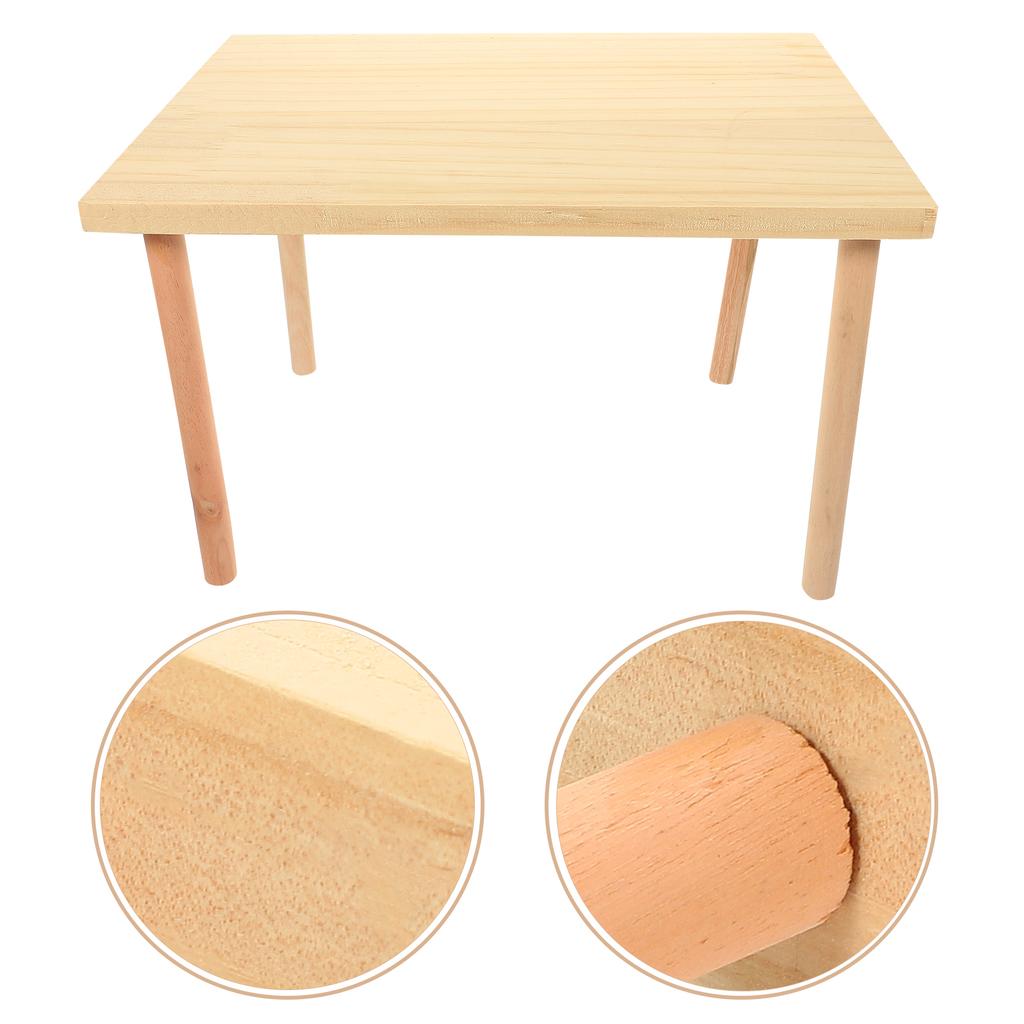 Robuste Holzplattform, Hamsterkäfigzubehör, Chinchilla-Spielzeug, Ratten-Springständer, Meerschweinchenzubehör, Haustierprodukte, Bekleidung