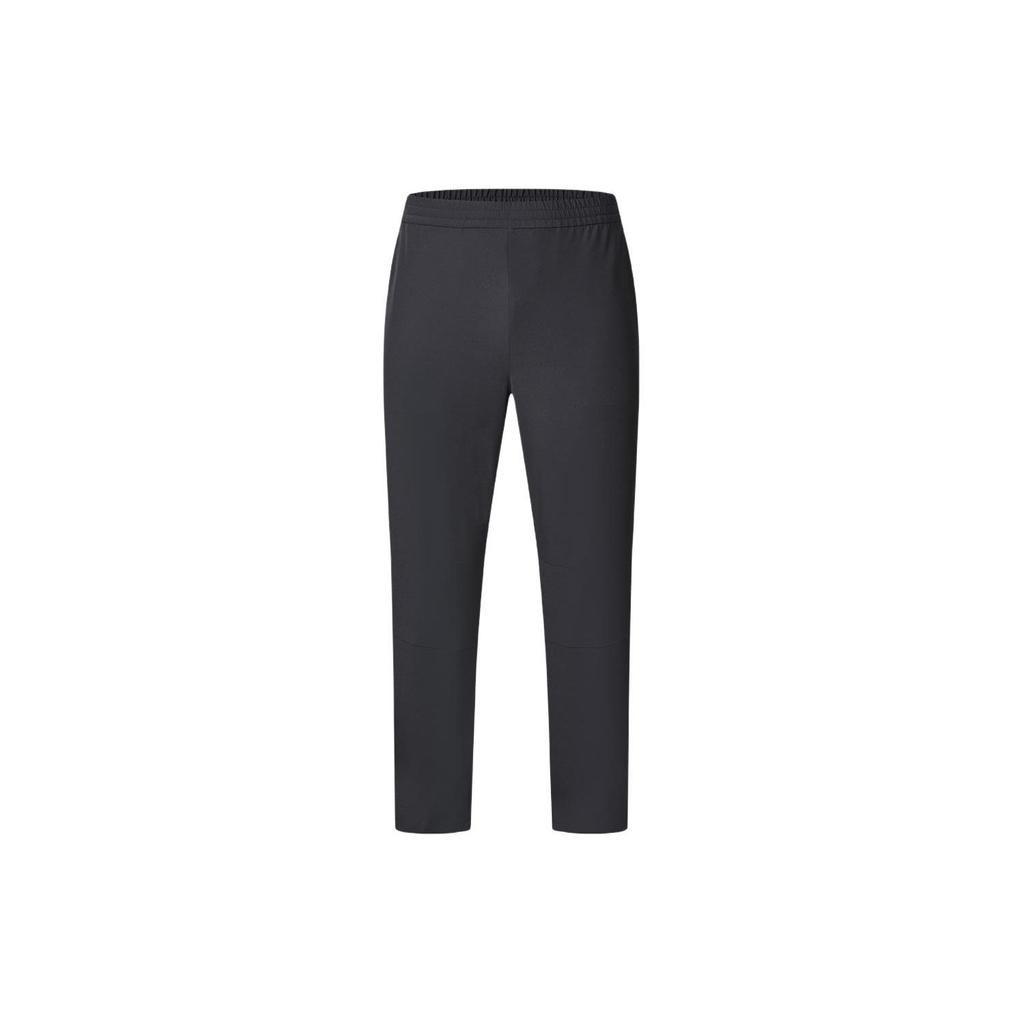 FILA Solid Color Straight Leg Fitness Woven Knitted Sports Pants Men bottoms Deep-Black A11M411804F-BK
