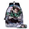 Mochila de Hoja de Luna de Anime Impresa en 3D para Adolescentes Niños Niñas Escuela Secundaria Set de Mochila Escolar con Estuche