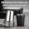 Espresso Powder Catch Cup Food Grade Stainless Steel Portable Coffee Dosing Cup 51mm 58mm Practical Coffee Bar Accessory
