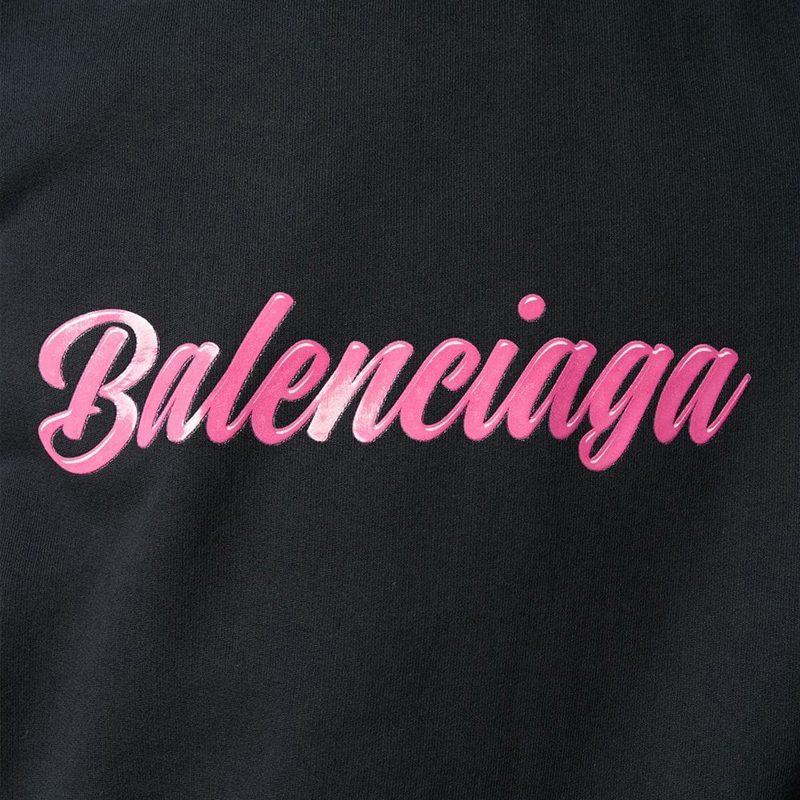 Balenciaga Sweatshirt Regular Fit Unisex Black 583215TFV608465