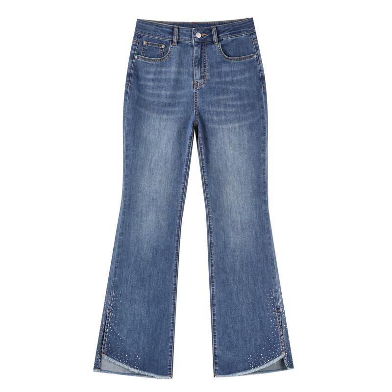 Women's High-Waist Slim Fit Flared Jeans