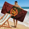 Manchester United F Print Beach Towel, Large Soft Quick Dry Towel for Beach Camping Swimming
