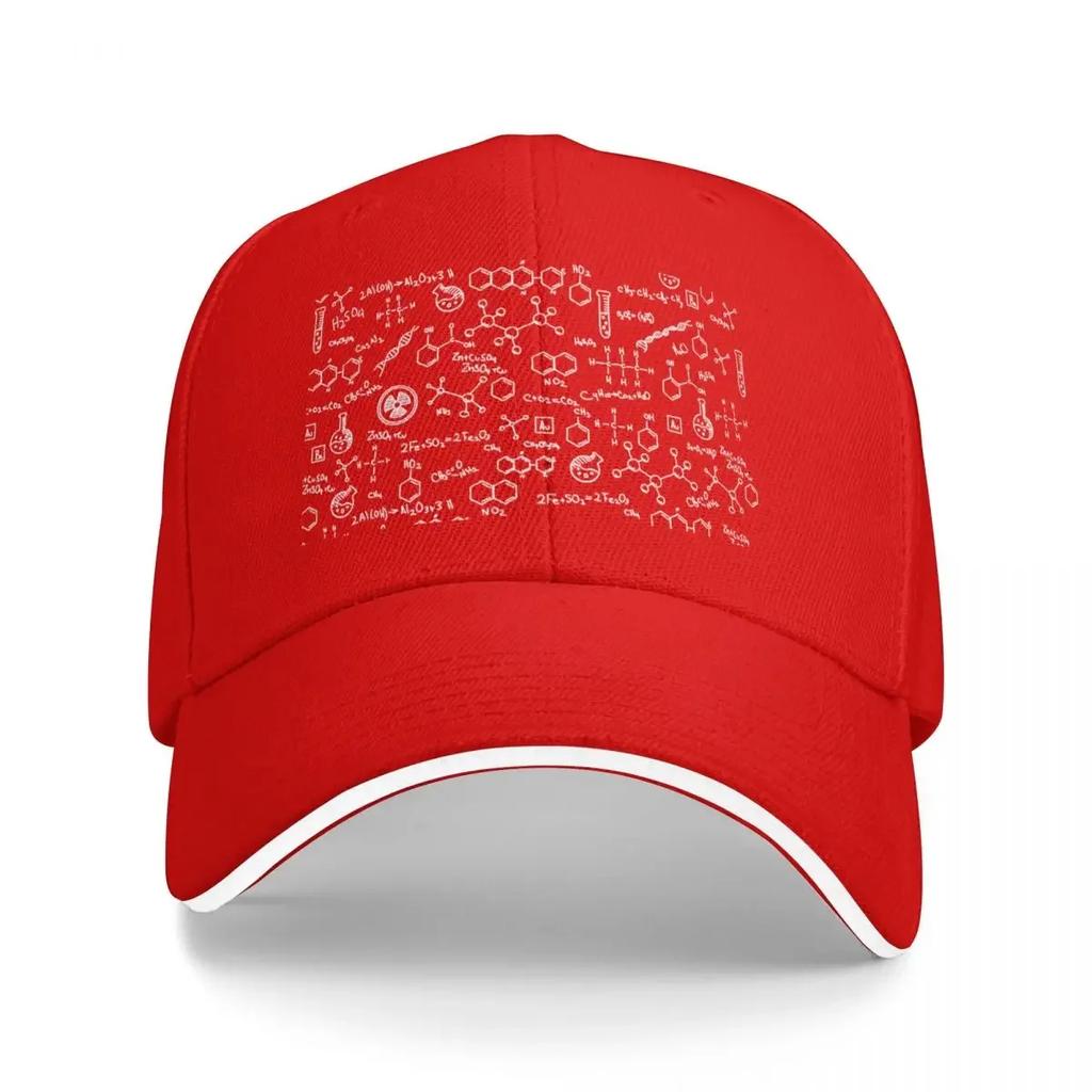 Science Chemistry Pattern Baseball Cap Golf Custom Hat Girl Mens