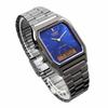 Casio ANA-DIGI Quartz Watch, Vintage Series AQ-230GG-2A, Unisex Dual Time, Blue, Overseas Model