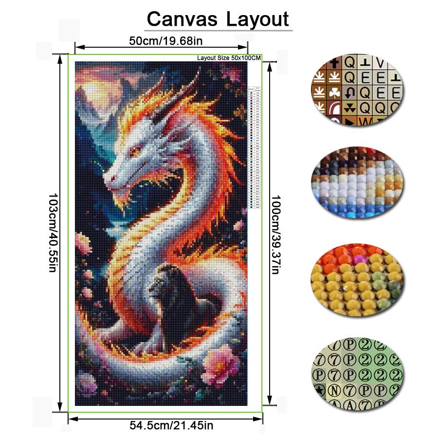 Drachenwolf Vogel Große Größe Diamantmalerei Neue Kollektion Tiere DIY Voll Quadratisch Rundbohrer Strassstickerei Mosaik Kreuzstich Sets