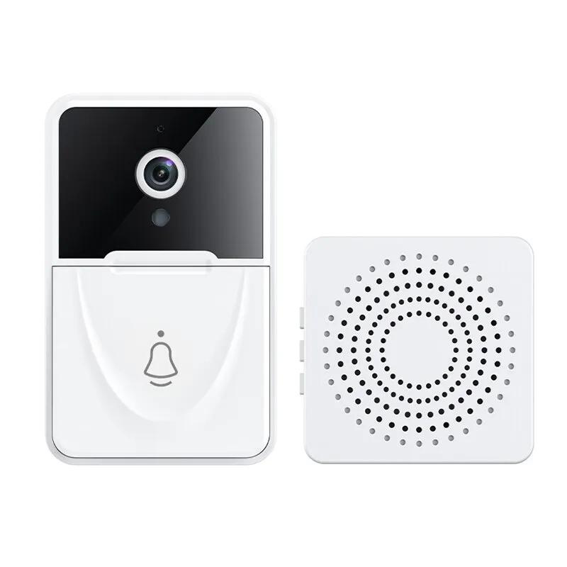 Smart Video Doorbell with Wi-Fi Auto Focus Plastic Material HD Two-Way Audio Night Vision Wireless Cloud Storage Doorbell Camera