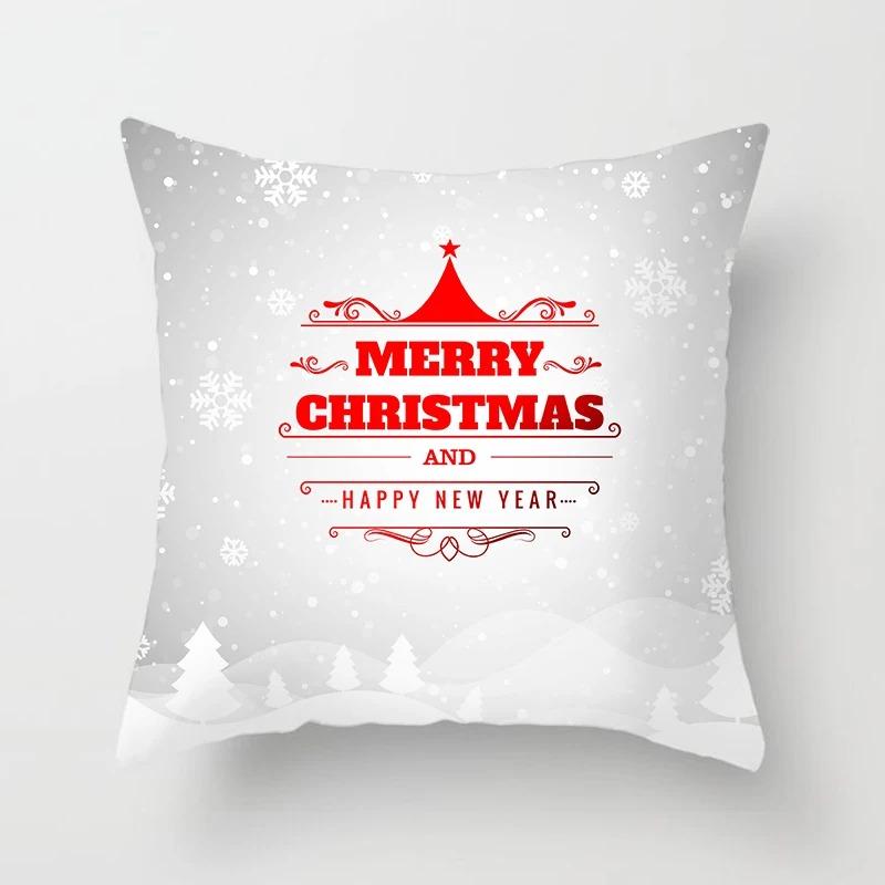 Christmas Themed Pillowcases Car Accessories Office Santa Claus Living Room Sofa Home Pillowcases