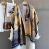 Nouveau châle d'hiver écharpes Wrap Design écharpe en cachemire femmes chaud mode Pashmina femme poncho foulard foulard bandana
