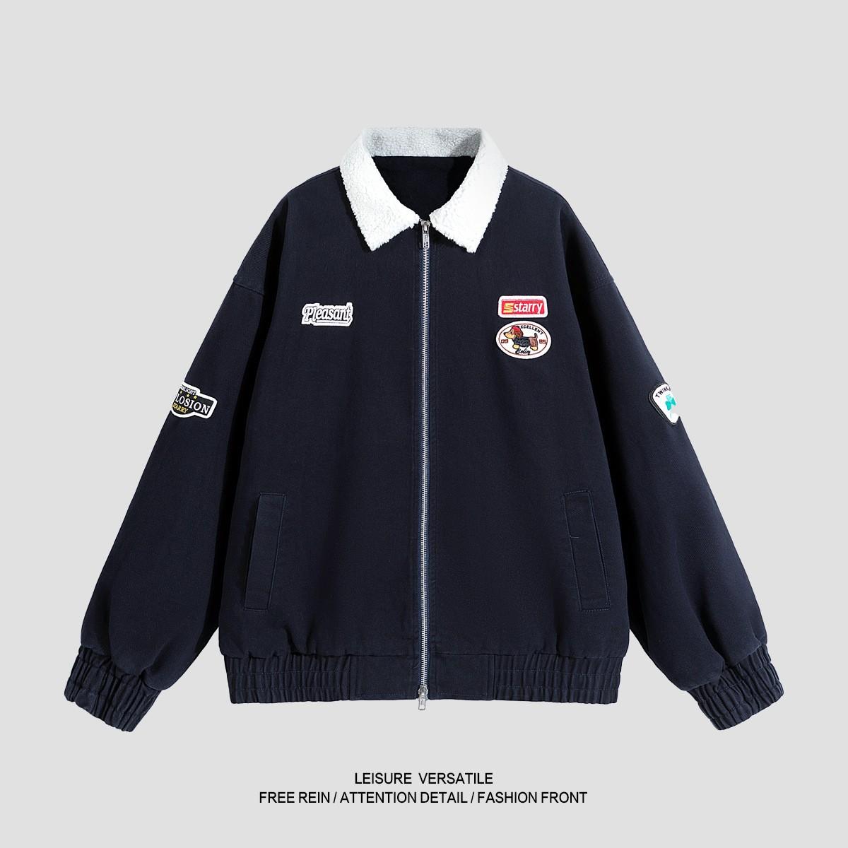 

Универсальное пальто Минималистичная хлопковая куртка Мужская куртка 2026 Двусторонняя носка Повседневная мужская бейсбольная одежда Осенняя мужская дышащая рабочая повседневная куртка 2XL