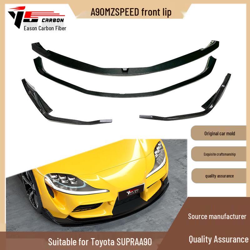 

2019-IN Toyota Supra A90 A91 MZ SPEED Style Carbon Fiber Front Lip No чёрный