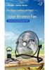 Zi Xi 12V Portable Solar Fan for Camping & Outdoor Use