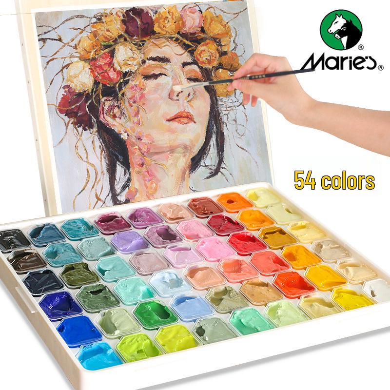 Mali 54-Farben Jelly-Aquarellkasten für Kunststudenten und Profis