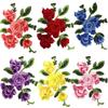 Fashion Elegant Multicolor Embroidery Patch Floral Embroidery DIY Peony Flower Patch Sewing Accessories