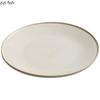 Rice Yellow Kiln Changes Flat Plate Ceramic Salad Plate Pasta Plate Steak Plates Dessert Snack Plates Hotel Specialty Tableware