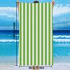 Asciugamano da Spiaggia a Strisce Bianche e Blu - Poliestere Assorbente ad Asciugatura Rapida per Spiaggia e Piscina, Morbido e Leggero