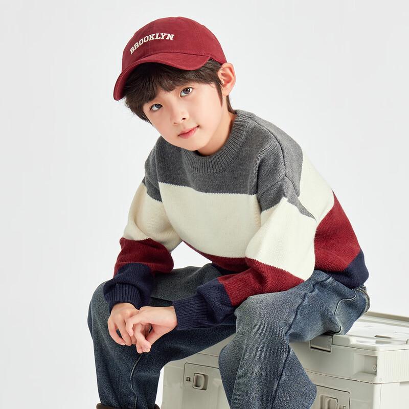 Boys Casual Round Neck Pullover Sweater 110