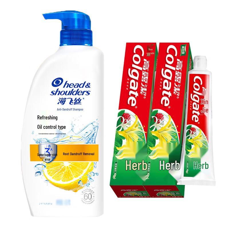 Набор Colgate Family Care: Травяная зубная паста и шампунь против перхоти
