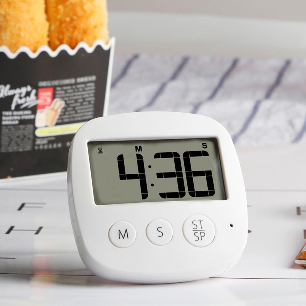 Großer digitaler Küchentimer mit großem Display, magnetischer Rückseite, lautem Alarm und Kochfunktion für Lehrer, Schüler und Spiele