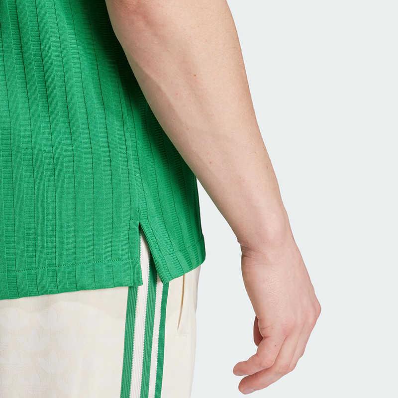 Adidas Originals Adicolor 70s Retro Series Triple Stripe Colorblock Logo Polokošile Pánské topy Zelená IP6976