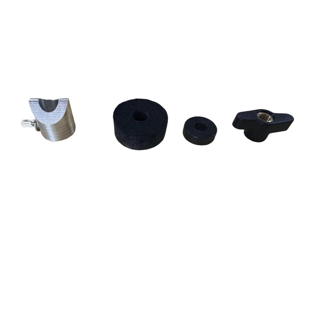 Cymbal Accessories Kit: Nut, Cap, Holder, Washer - Zinc Alloy for Hi-Hat & Crash