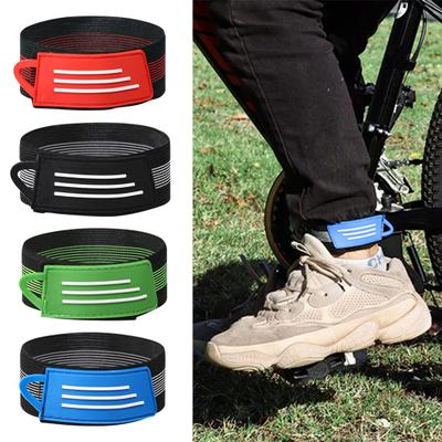 2 ks elastické cyklistické zavinování kotníků Cyklistické bezpečnostní pásy na kalhoty Extra široký strečový bezpečný pásek na kotník pro cyklistiku Jogging Kempování Běh