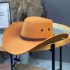 Fashion Western Style Western Cowboy Hat Ethnic Style Large Brim Jazz Hat Mongolian Caps Travel