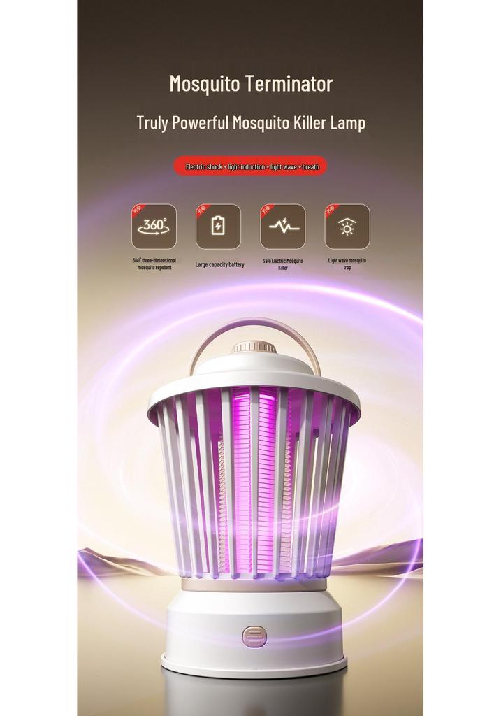 USB Rechargeable Indoor/Outdoor Electric Mosquito Killer Lamp