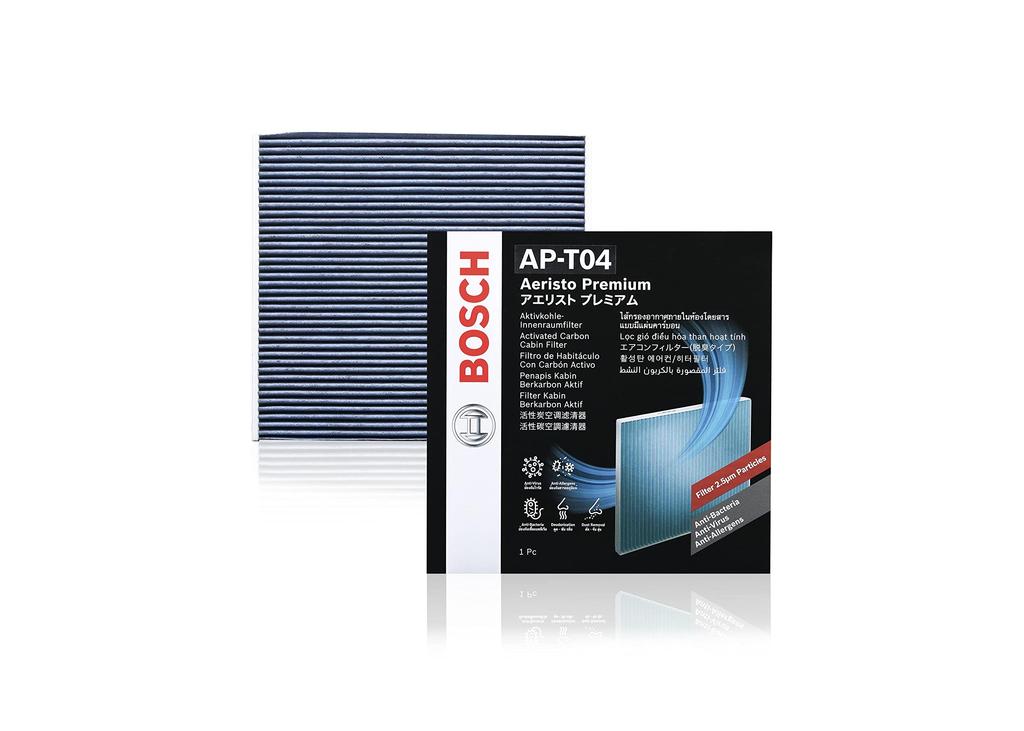 BOSCH Aerist Premium Air Conditioner Filter for Toyota Vehicles (Antiviral/Anti-Allergen Type) AP-T04