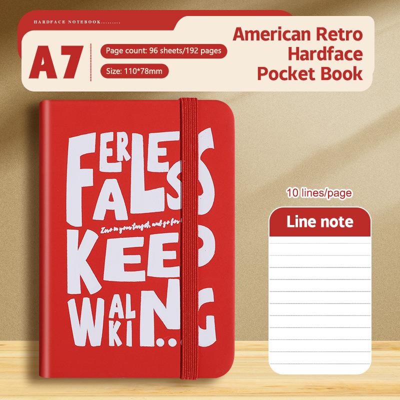 

1 шт. Американский ретро карманный блокнот студенческий блокнот маленькая книга высокая внешность мини портативный блокнот дневник для ведения записей