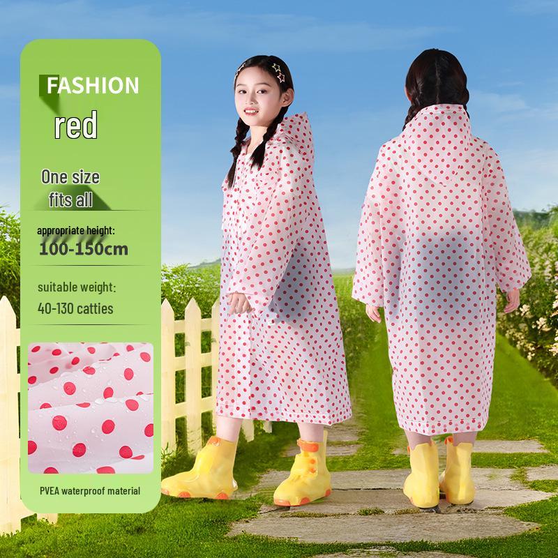 Children s Disposable Raincoat with Backpack - Boys & Girls Outdoor School Poncho One Size