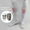 Creative Mini Football Shin Pad Wear-resistant Shock Absorbing Leg Protector Lightweight Portable Soccer Training Shank Board