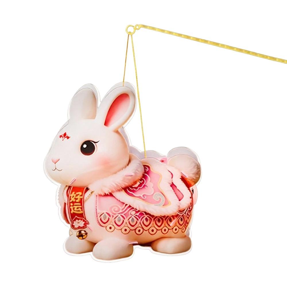 PVC Handheld Lantern Handheld Glowing Lantern Mid-Autumn Festival Rabbit Lantern Children's Craft