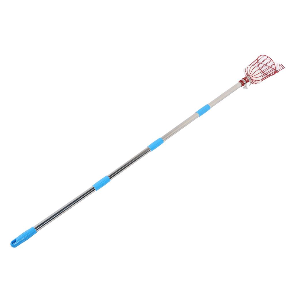 Fruit Picker Tool Multifunctional Stainless Steel Rustproof Orange Fruits Catcher Tree Picker with Pole