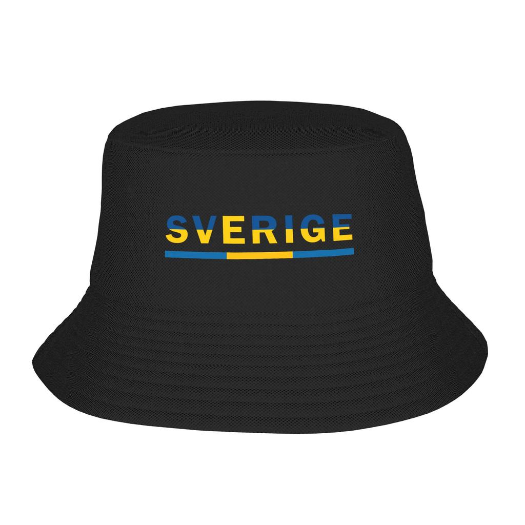 Sweden Flag Bucket Hat Unisex Women  Beach Sun Summer Fishing Cap