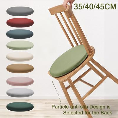 35cm/40cm/45cm Runder Memory-Schaumstoff-Sitzpolster - mit elastischem Reißverschluss, abnehmbares Polster, entwickelt mit langsamem Rückprall, um Einsinken zu verhindern